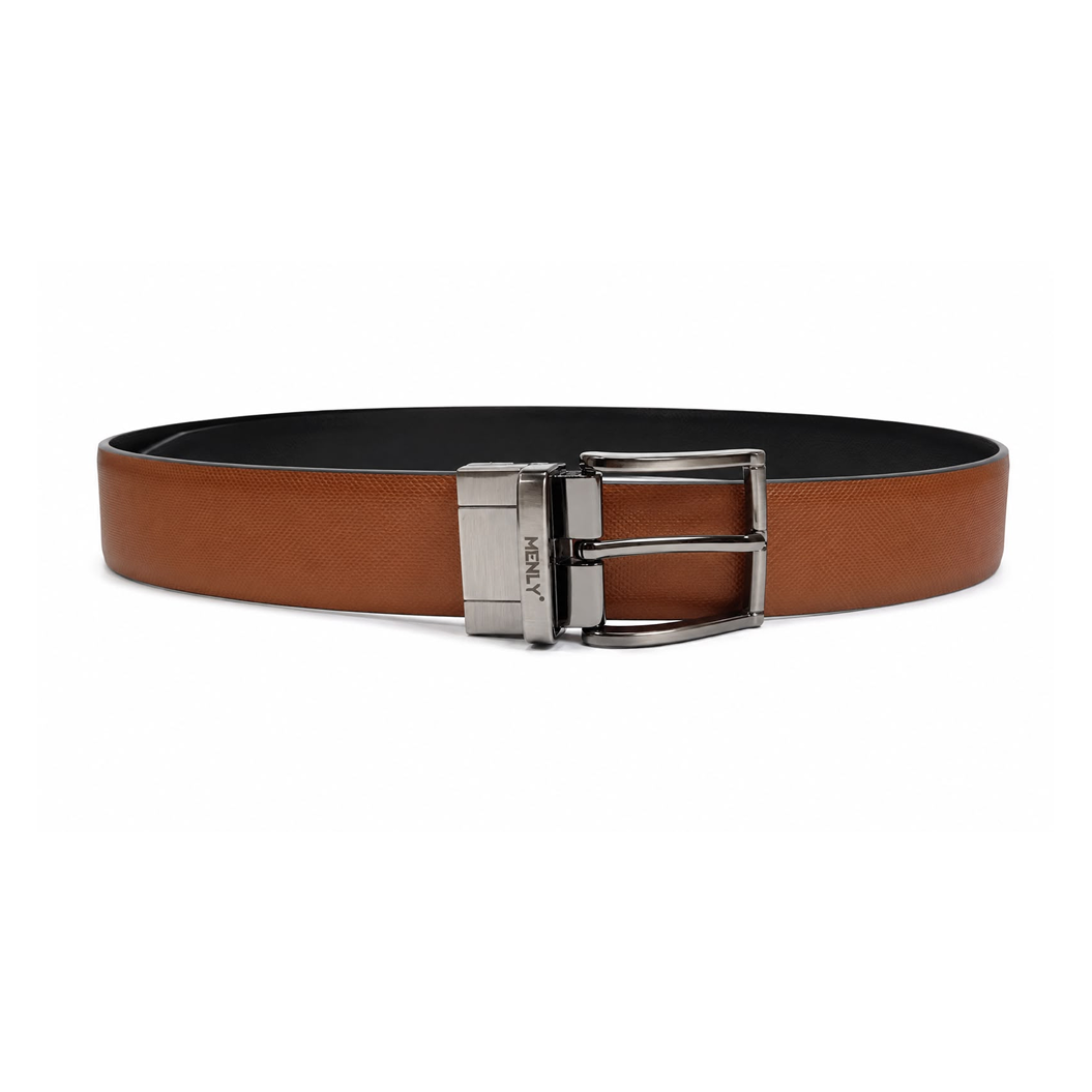 Menly Black & Tan Reversible Belt