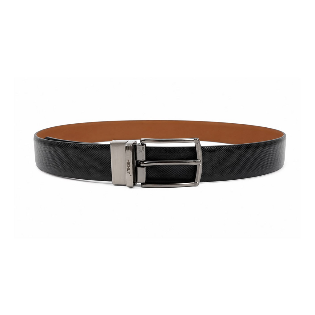 Menly Black & Tan Reversible Belt
