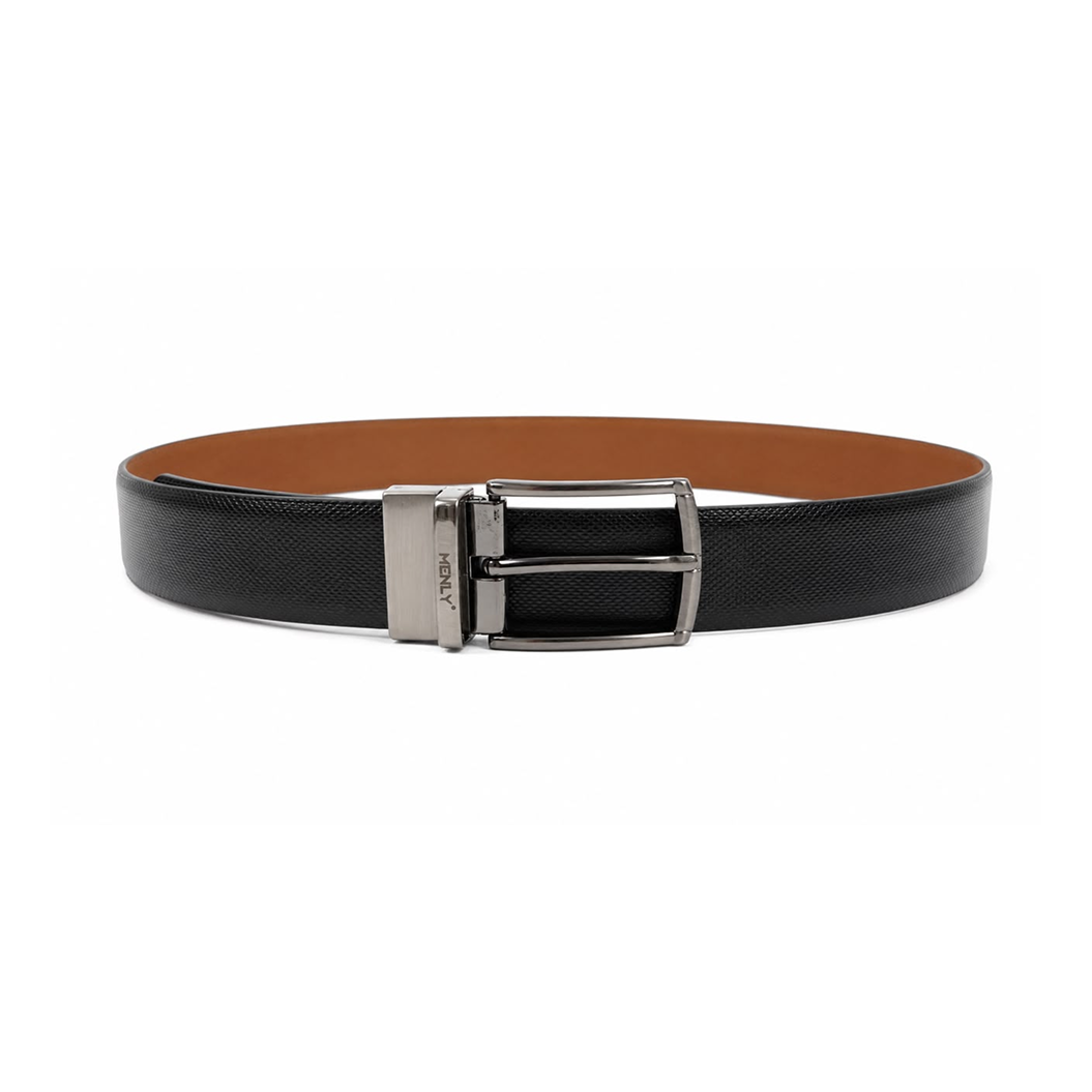 Menly Black & Tan Reversible Belt