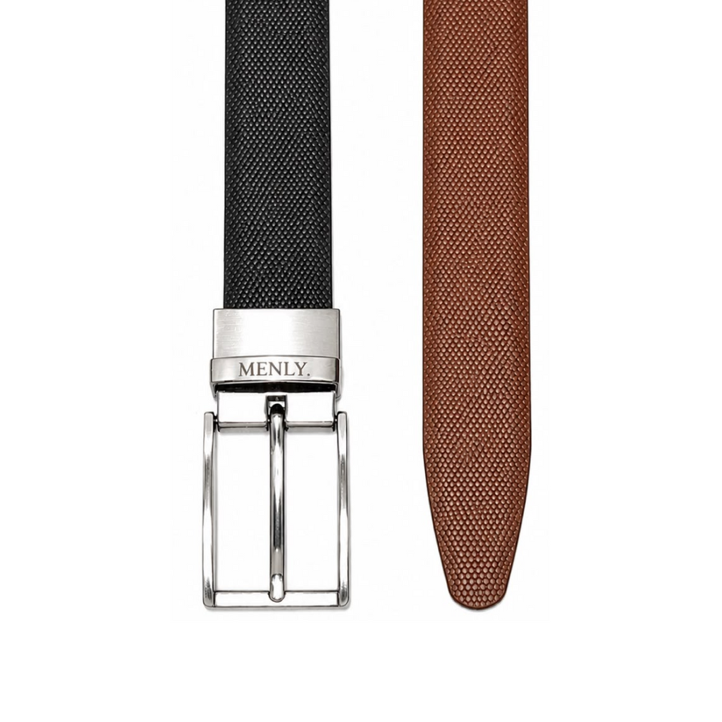 Menly Black & Brown Reversible Belt