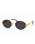 Gold Round Frame Cooler with Smoke Lens