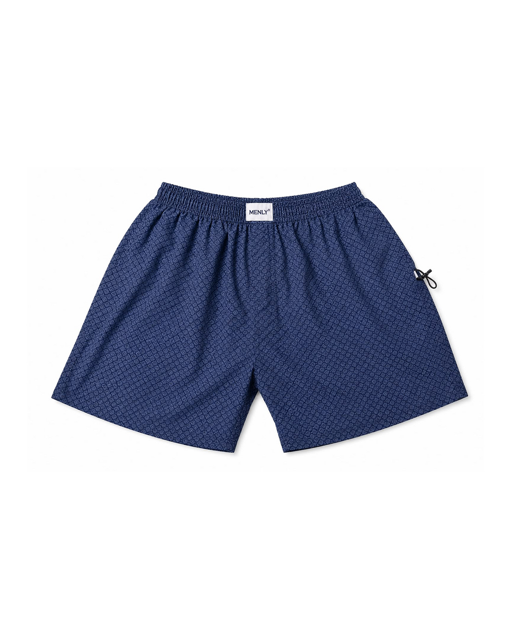 Navy Micro Print Boxer