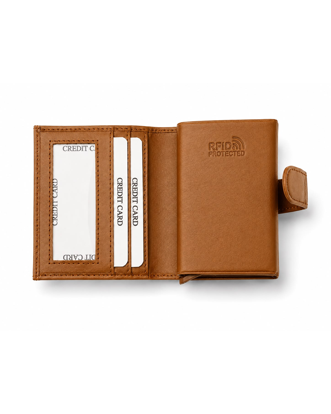 Menly Tan Pop-Up Wallet