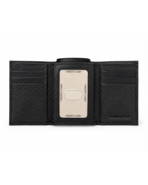 Black Tri-Fold Wallet