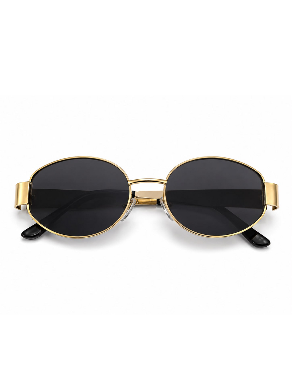 Gold Round Frame Cooler with Smoke Lens