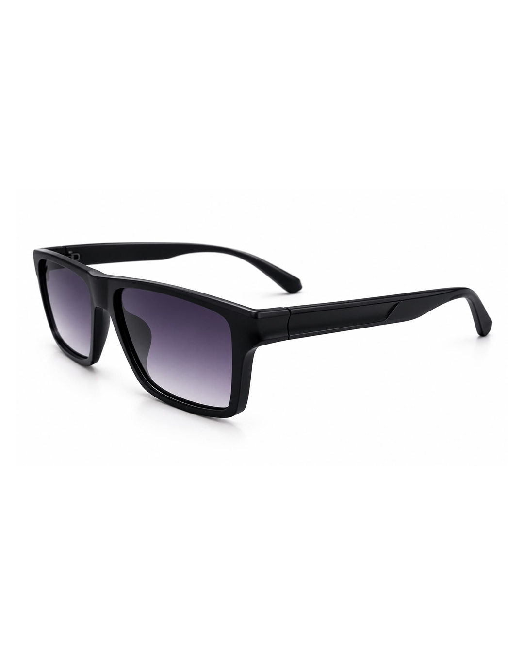 Black Square Frame Cooler with Smoke Purple Lens