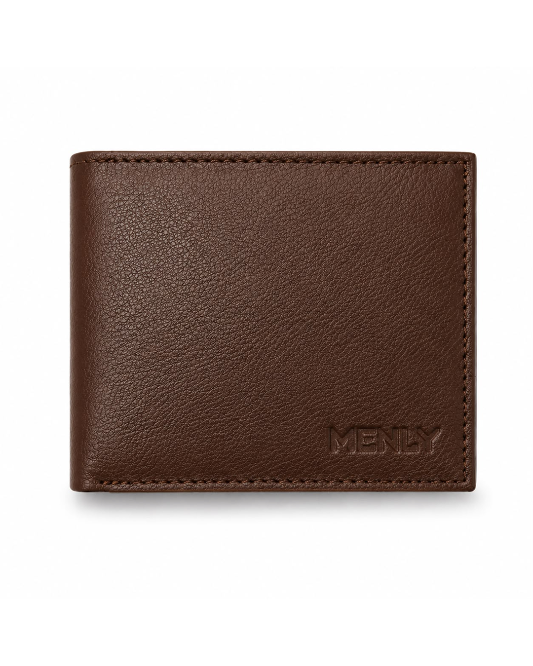 Dark Brown Bifold Wallet with Coin Pocket