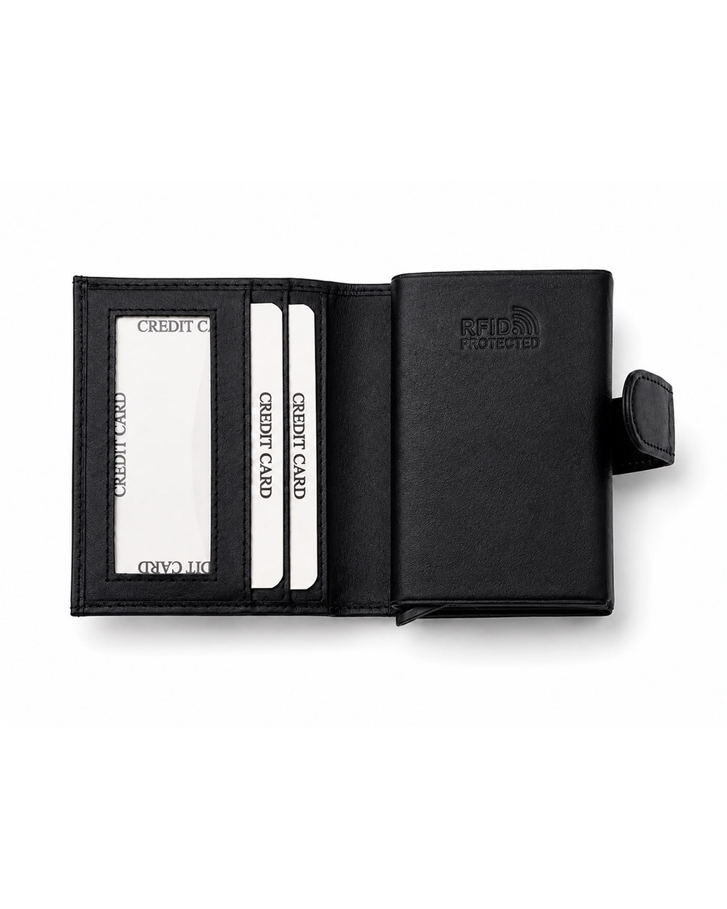 Menly Black Pop-Up Wallet