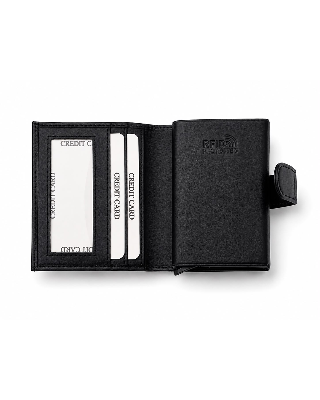 Menly Black Pop-Up Wallet