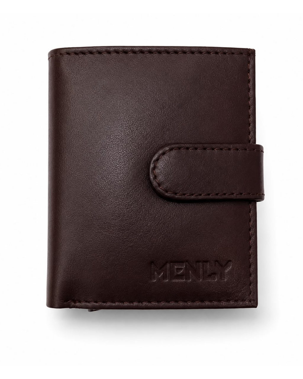 Menly Dark Brown Pop-Up Wallet