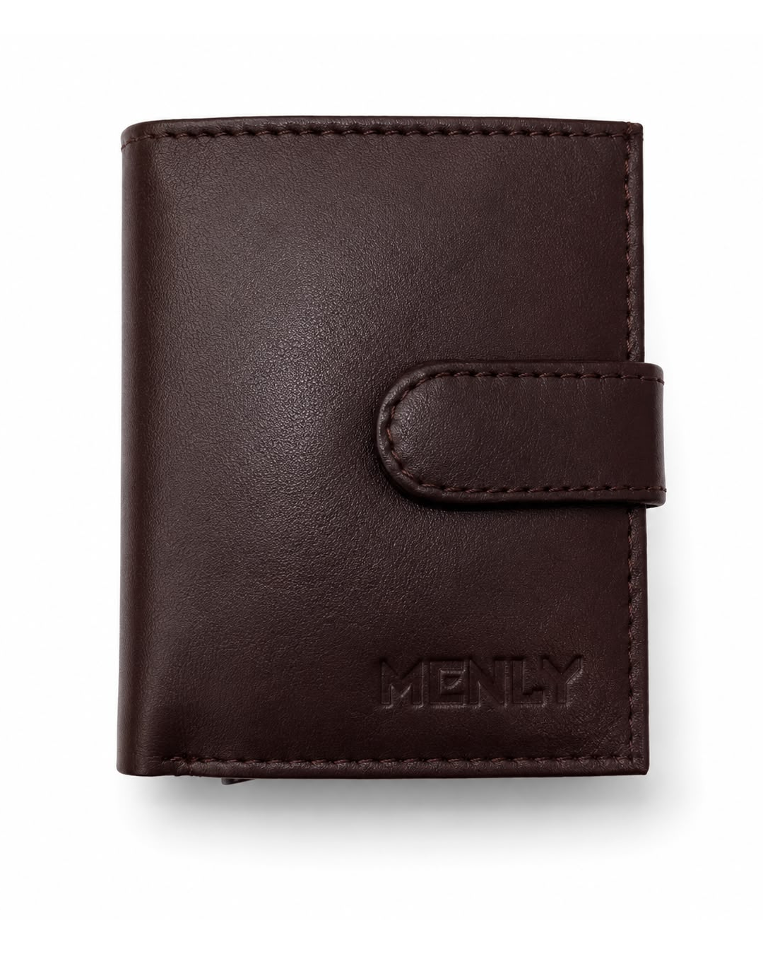 Menly Dark Brown Pop-Up Wallet