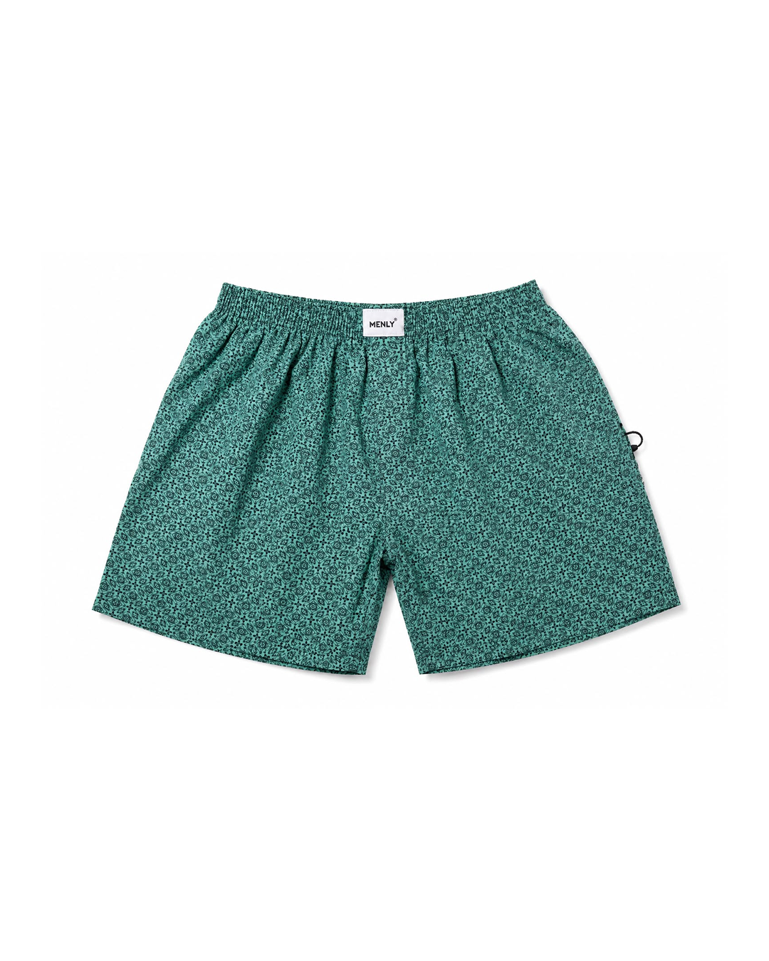 Teal Micro Print Boxer