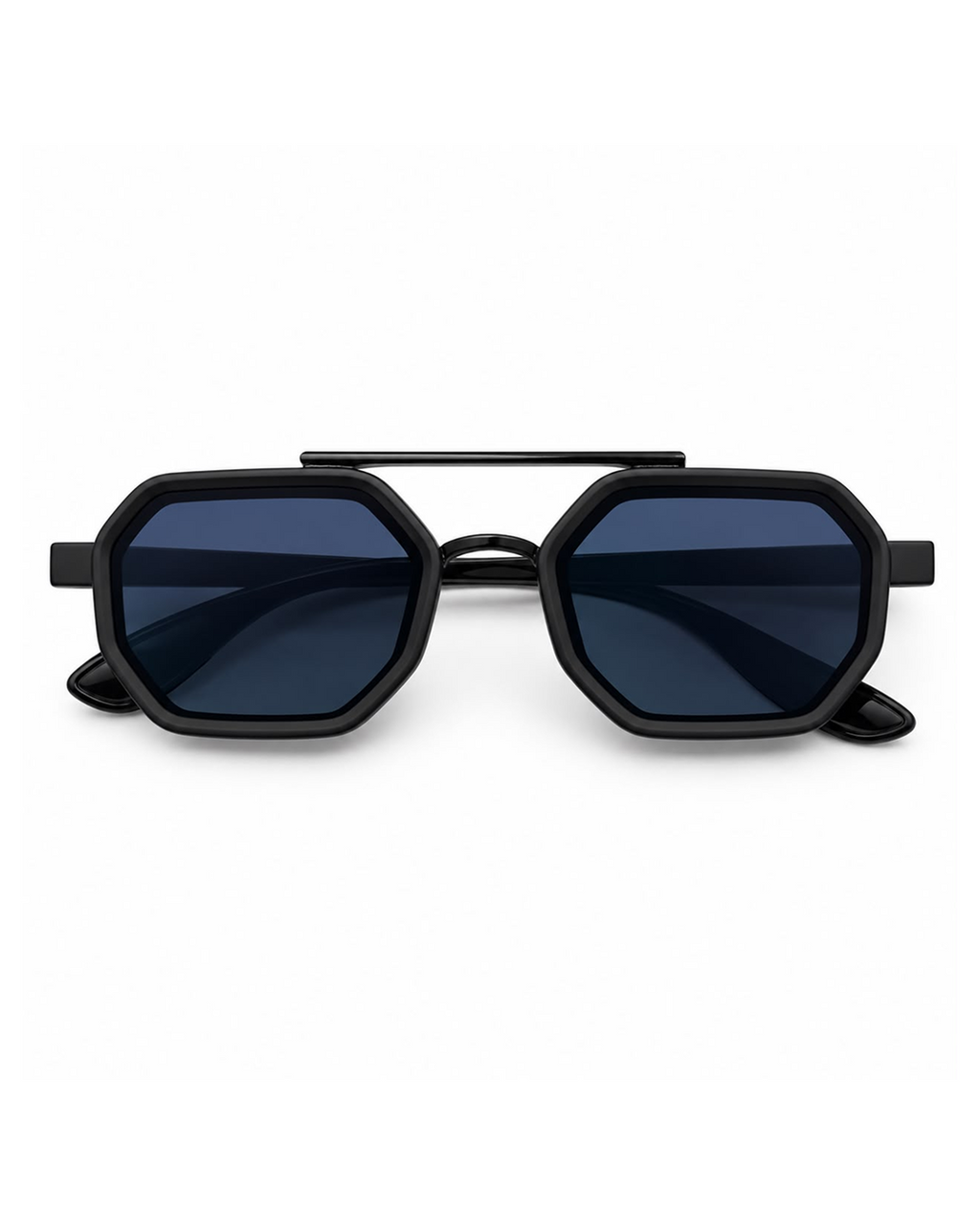 Black Hexa Frame Cooler with Smoke Blue Lens