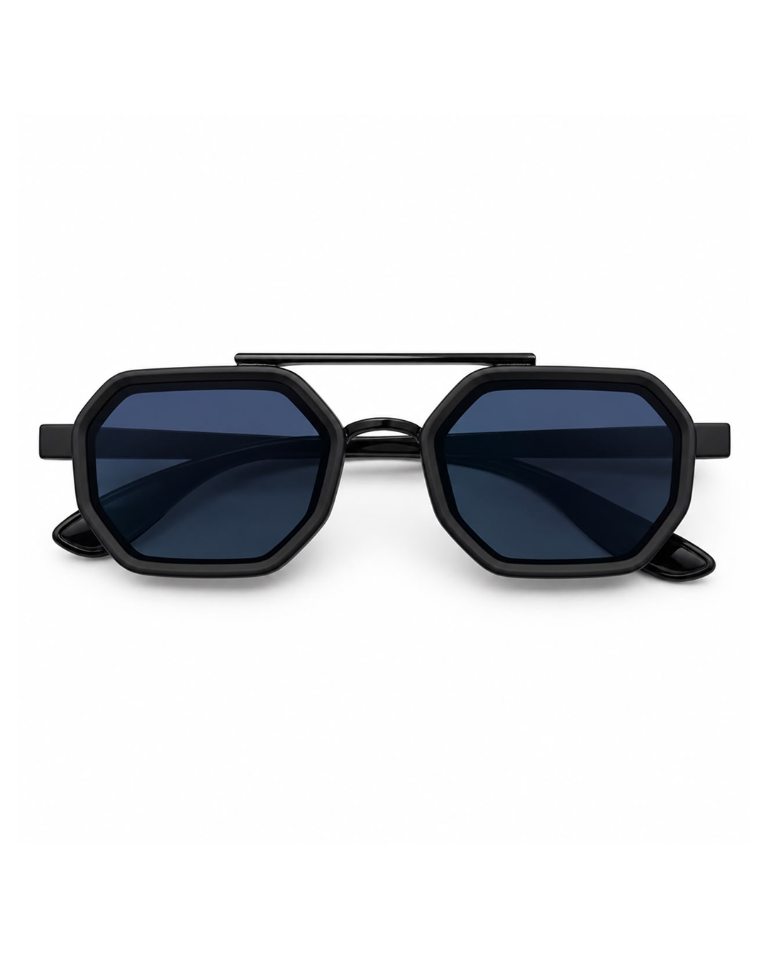 Black Hexa Frame Cooler with Smoke Blue Lens