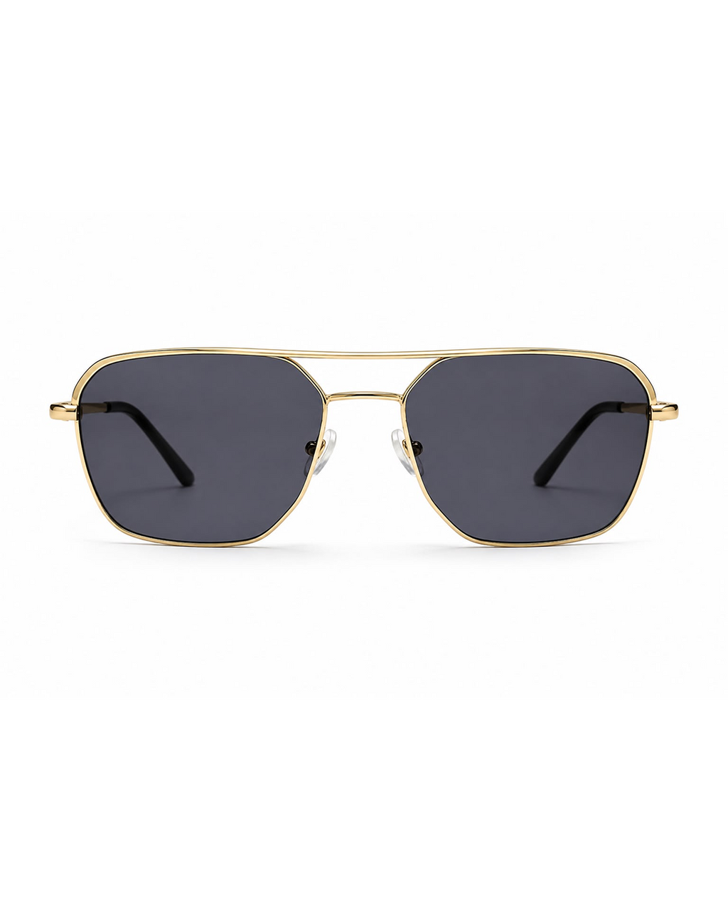 Gold Frame Black Lens Sunglasses