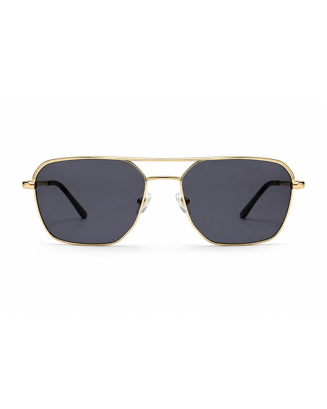 Gold Frame Black Lens Sunglasses