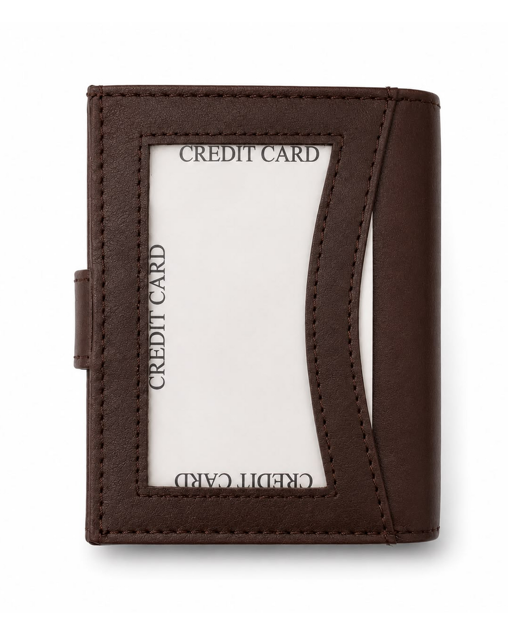 Menly Dark Brown Pop-Up Wallet