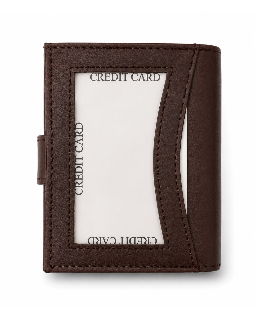 Menly Dark Brown Pop-Up Wallet