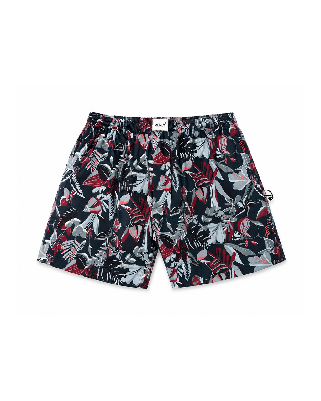 Black Tropical Print Boxer