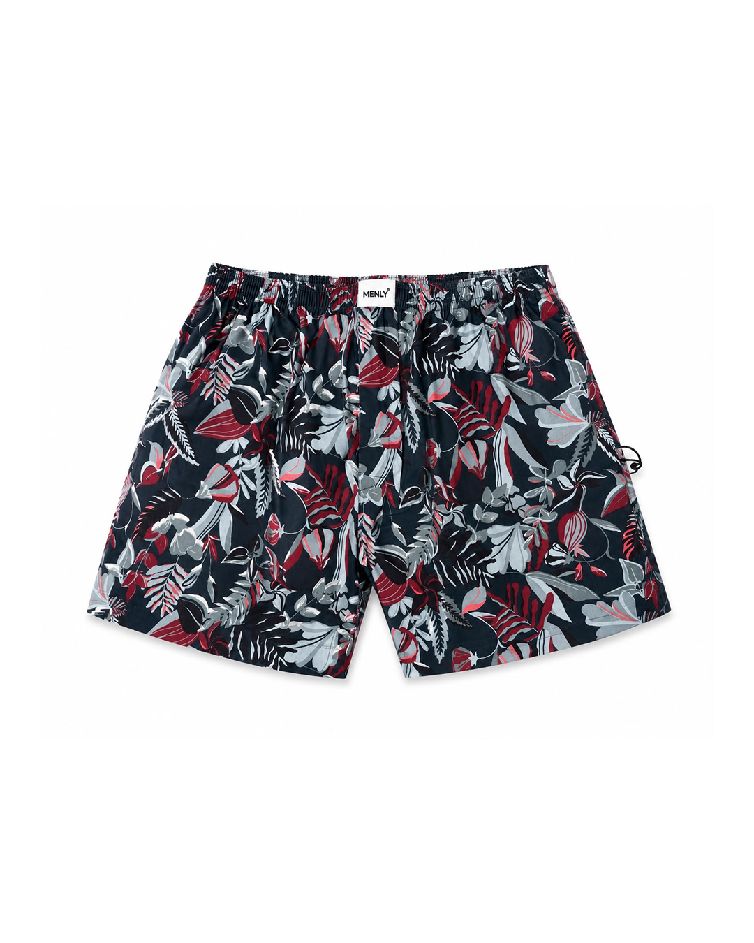 Black Tropical Print Boxer