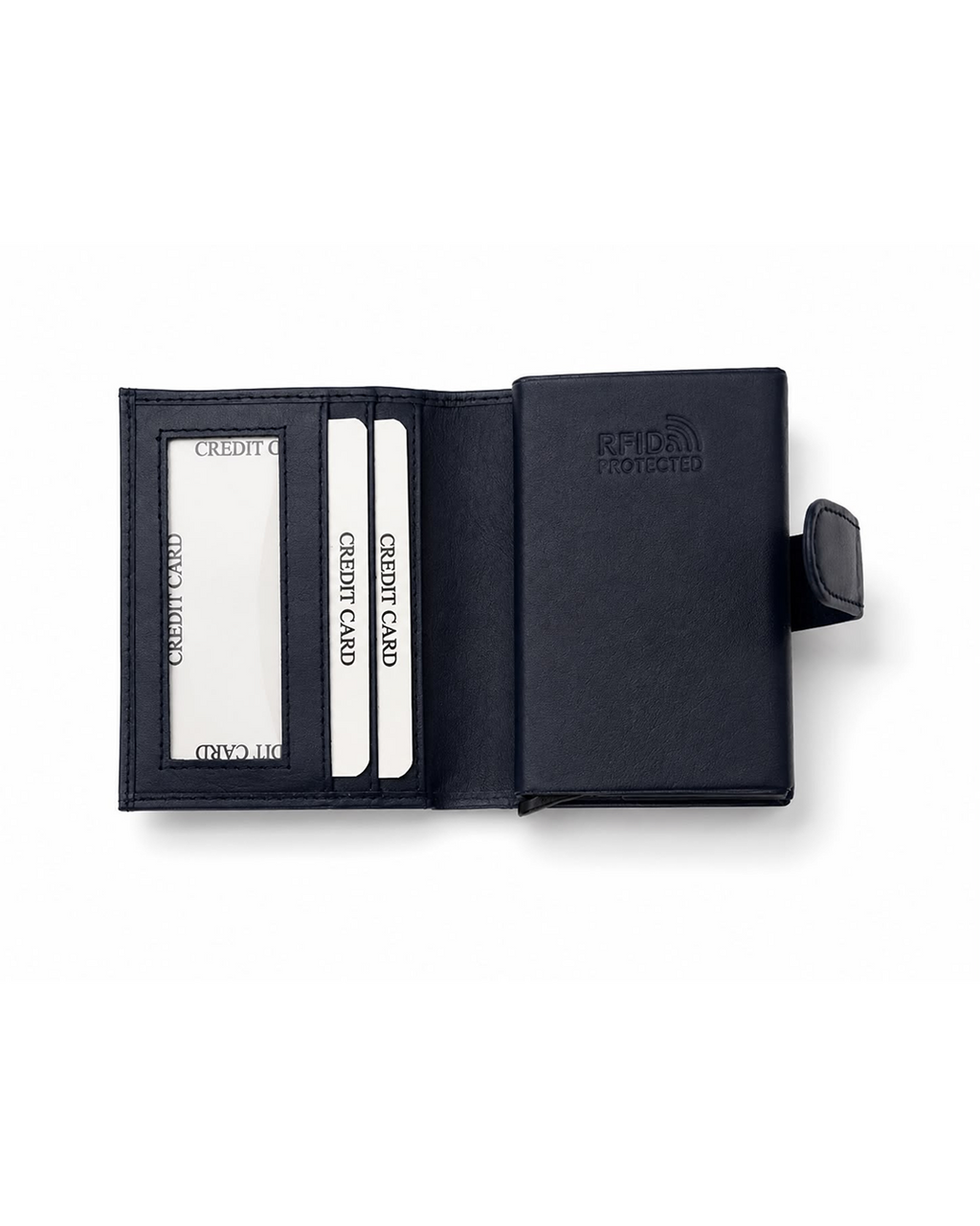 Menly Navy Blue Pop-Up Wallet