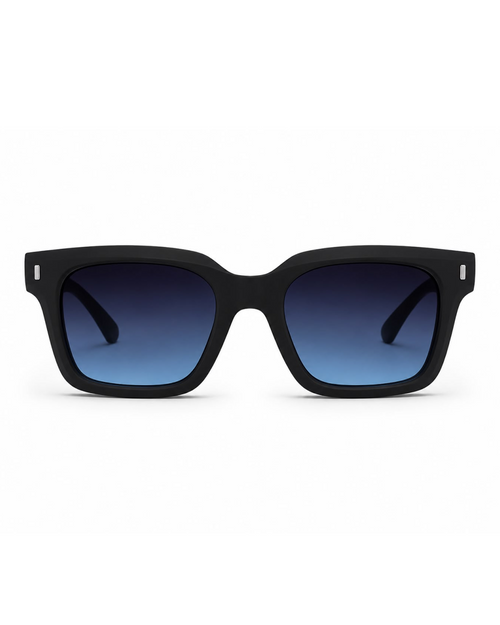 Black Square Frame Cooler with Blue Gradient Lens