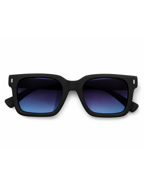 Black Square Frame Cooler with Blue Gradient Lens