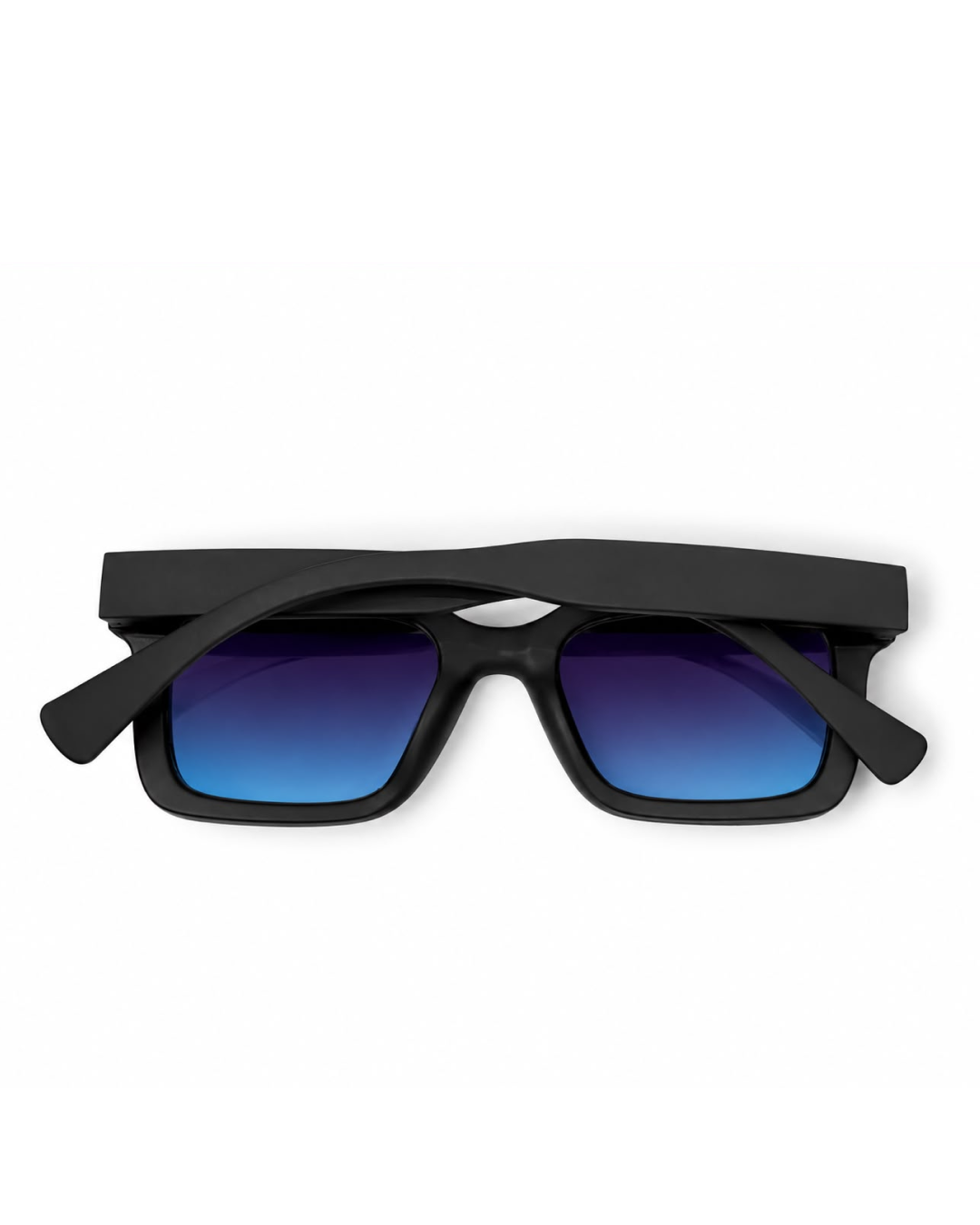 Black Square Frame Cooler with Blue Gradient Lens