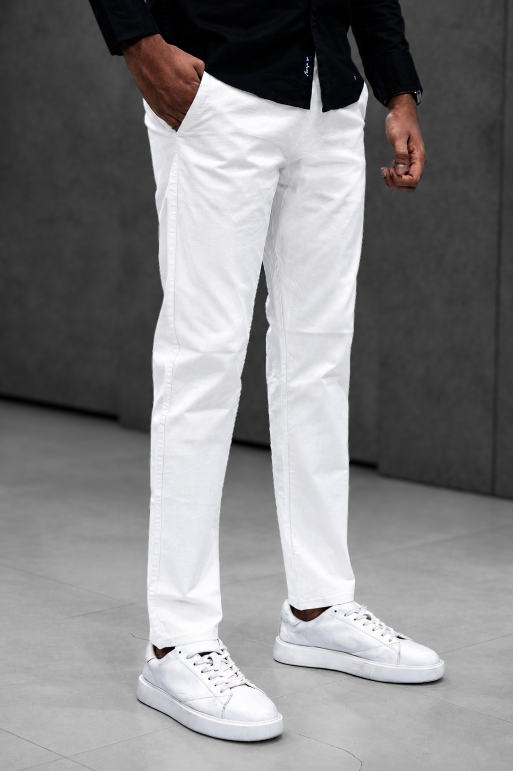 White Linen Pants - Menly Clothing
