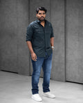 Forest Green Double Pocket Cotton Shirt