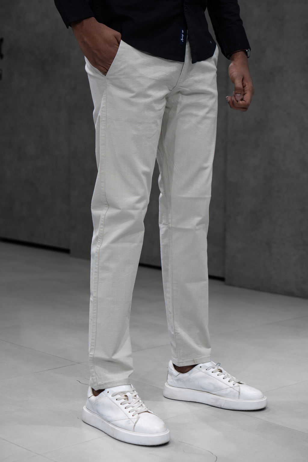 Off White Linen Pants