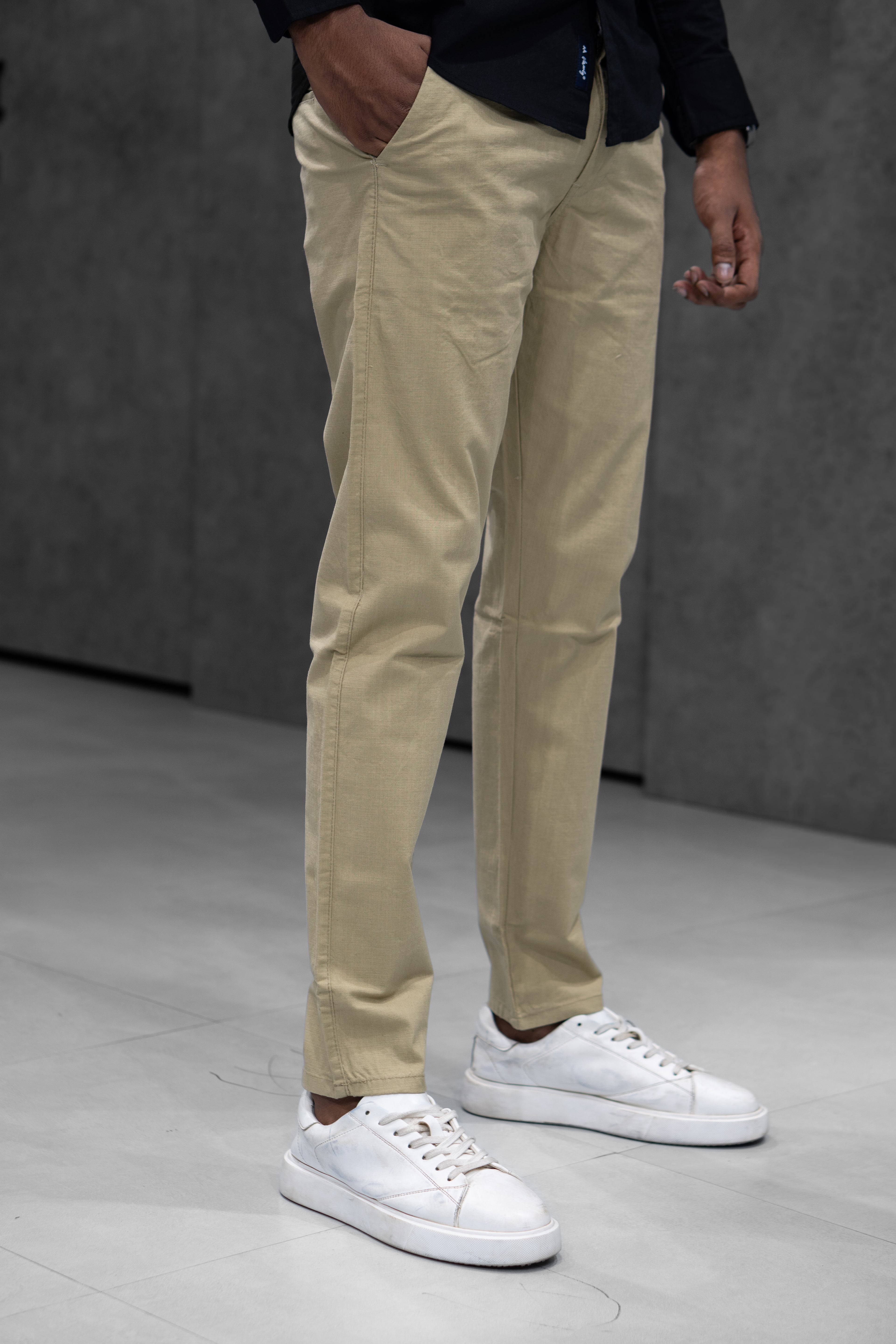 Khaki Linen Pants