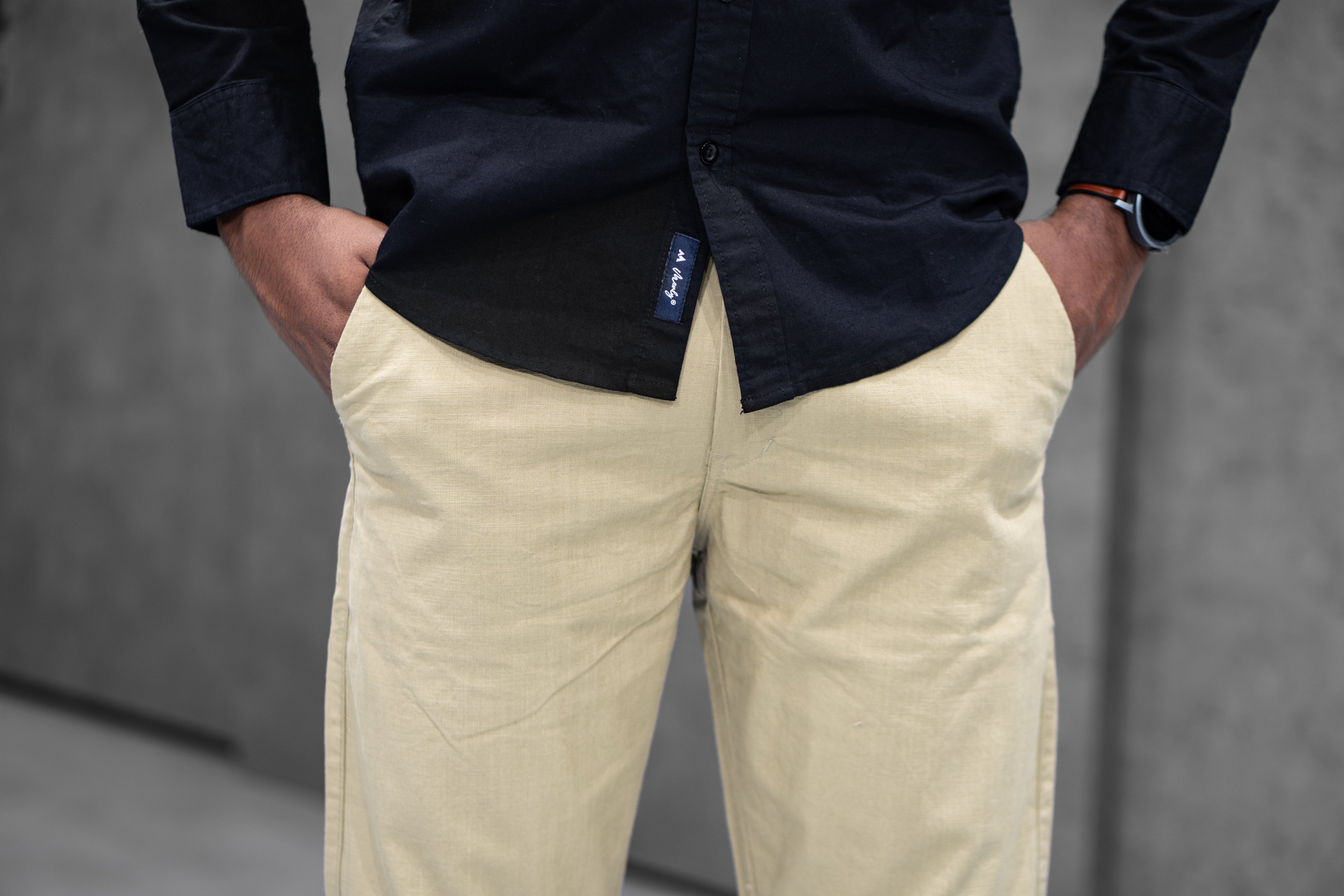 Khaki Linen Pants