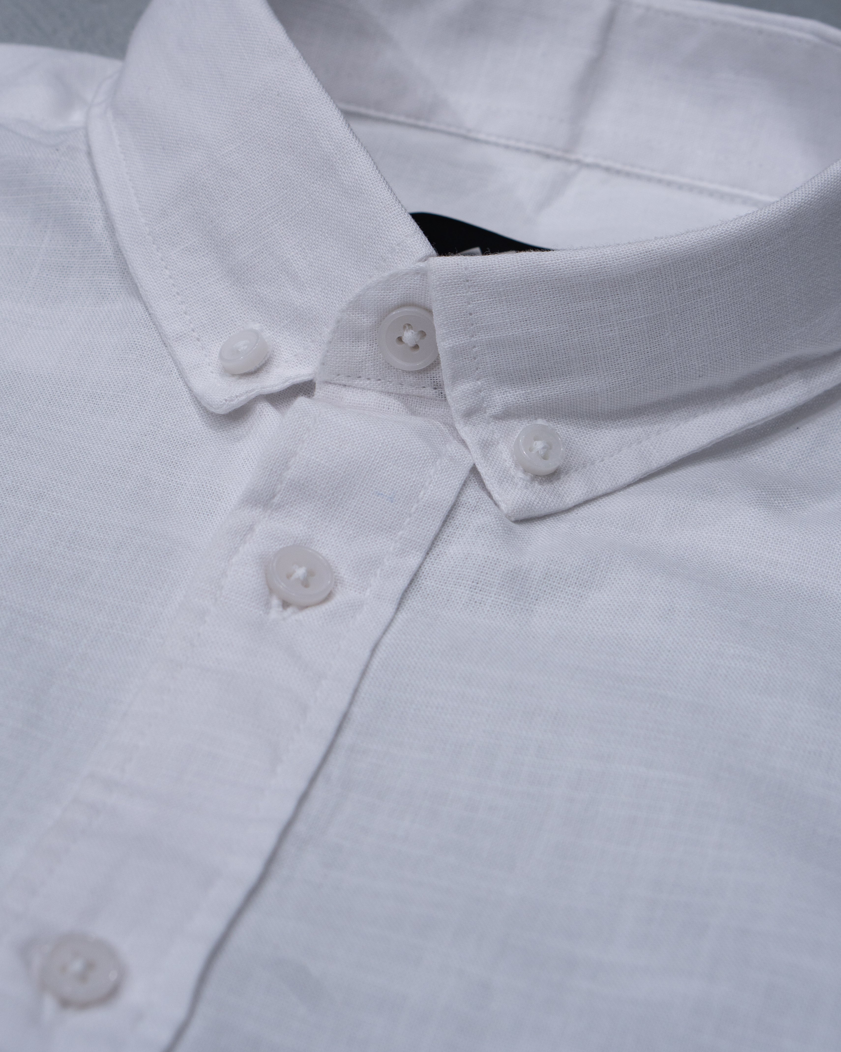 Menly White Cotton Linen Shirt - Menly Clothing