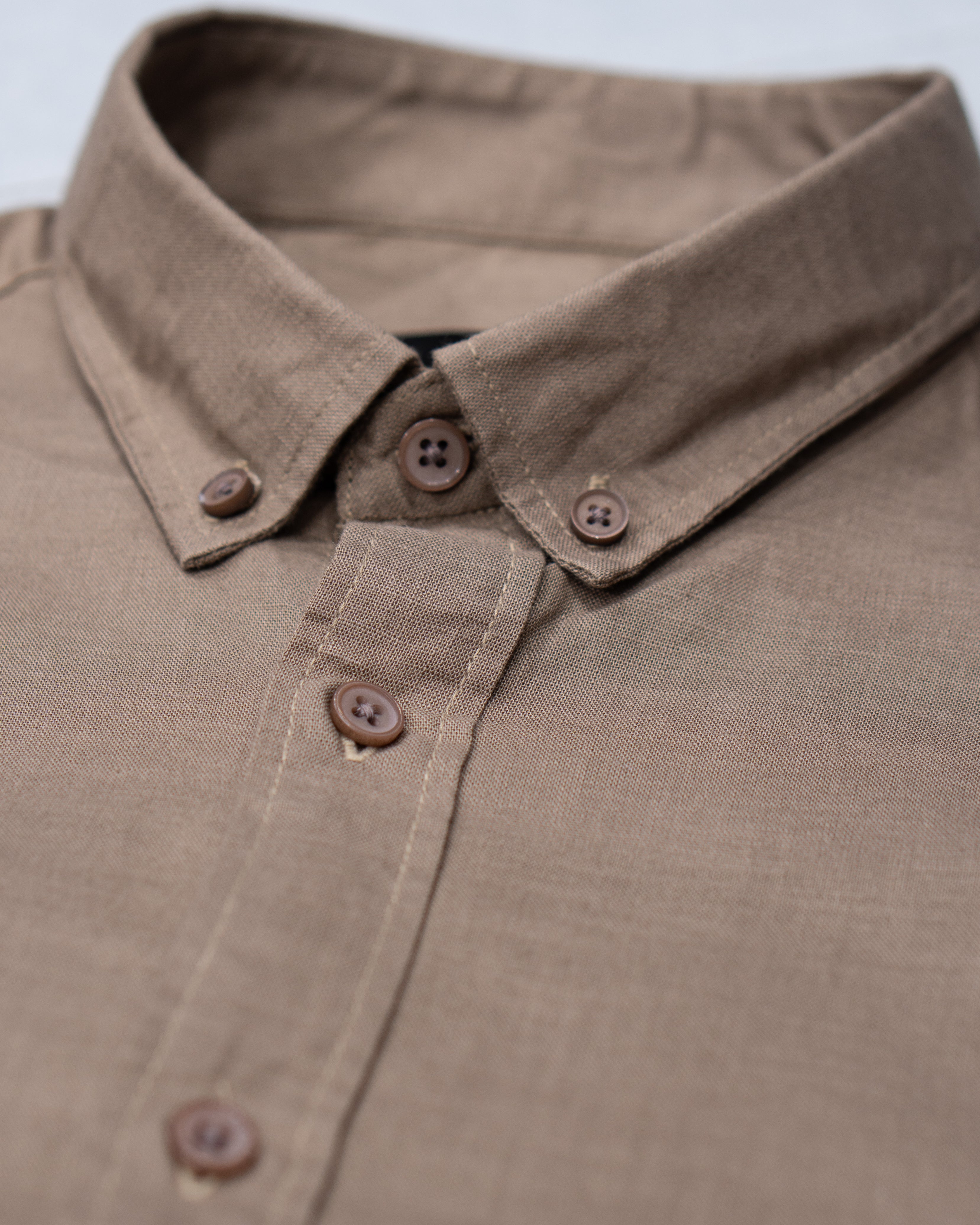 Menly Lite Kakhi Cotton Linen Shirt - Menly Clothing