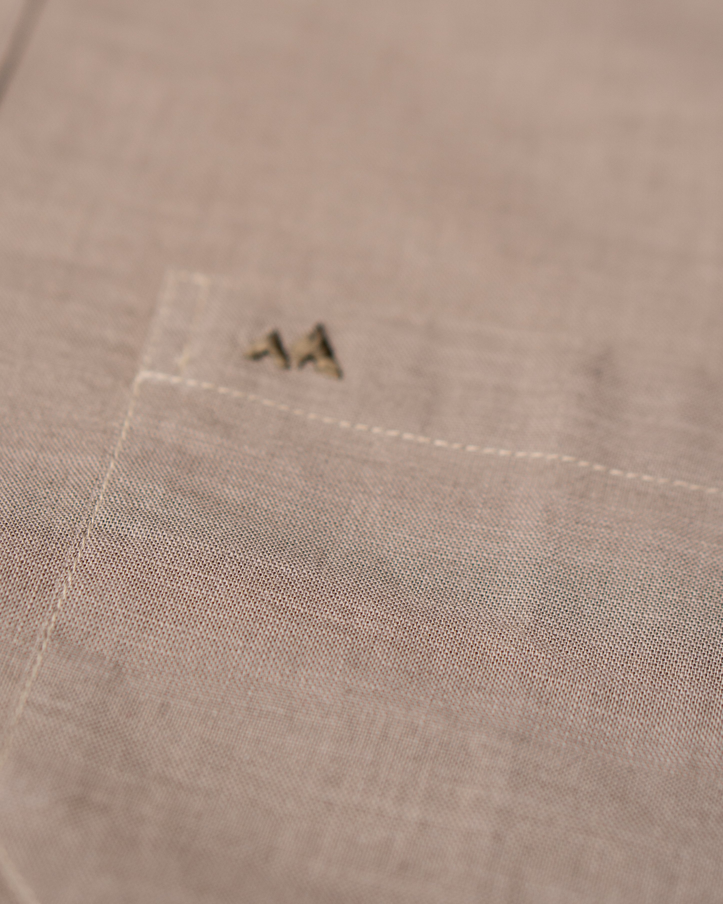 Menly Lite Kakhi Cotton Linen Shirt - Menly Clothing