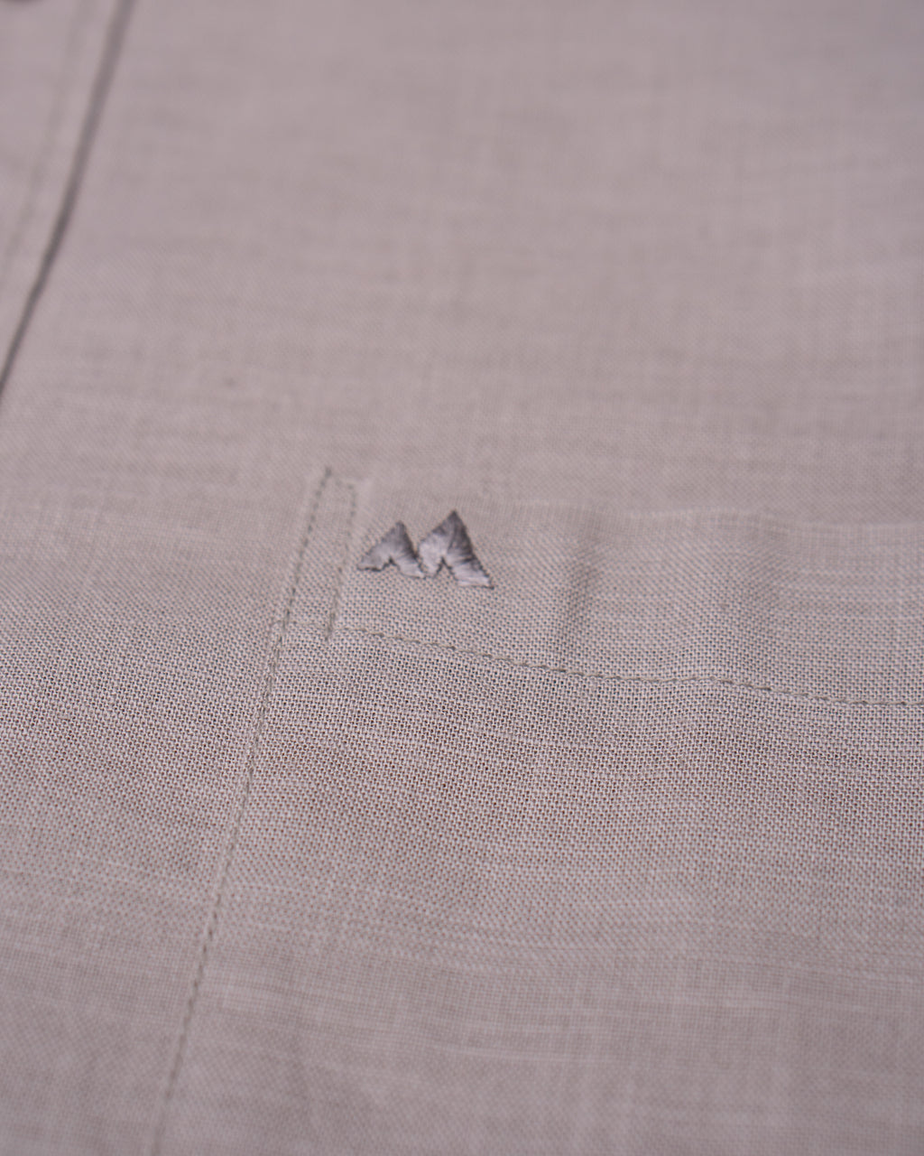 Menly Pebble Kakhi Cotton Linen Shirt - Menly Clothing