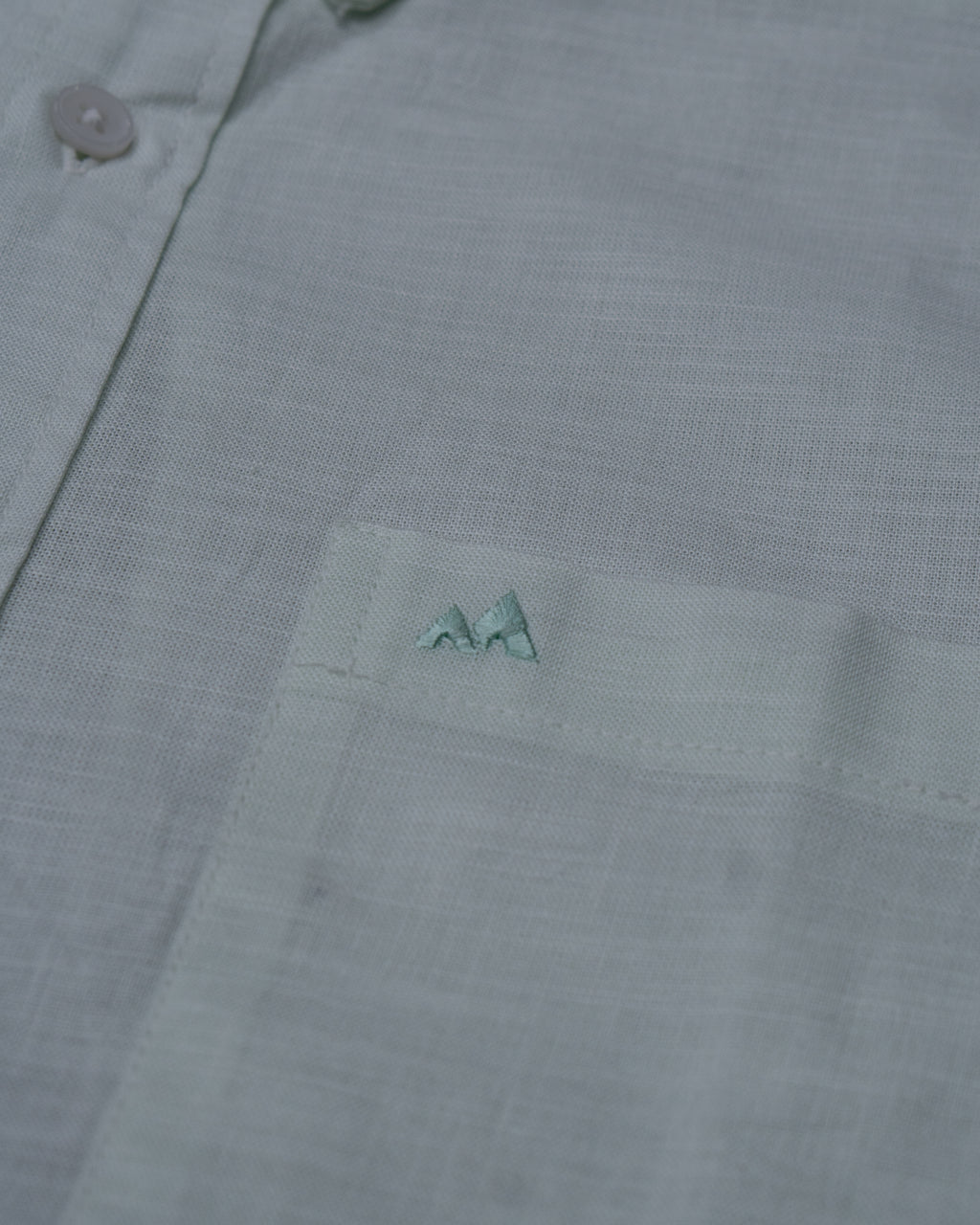 Menly Ice Mint Cotton Linen Shirt - Menly Clothing