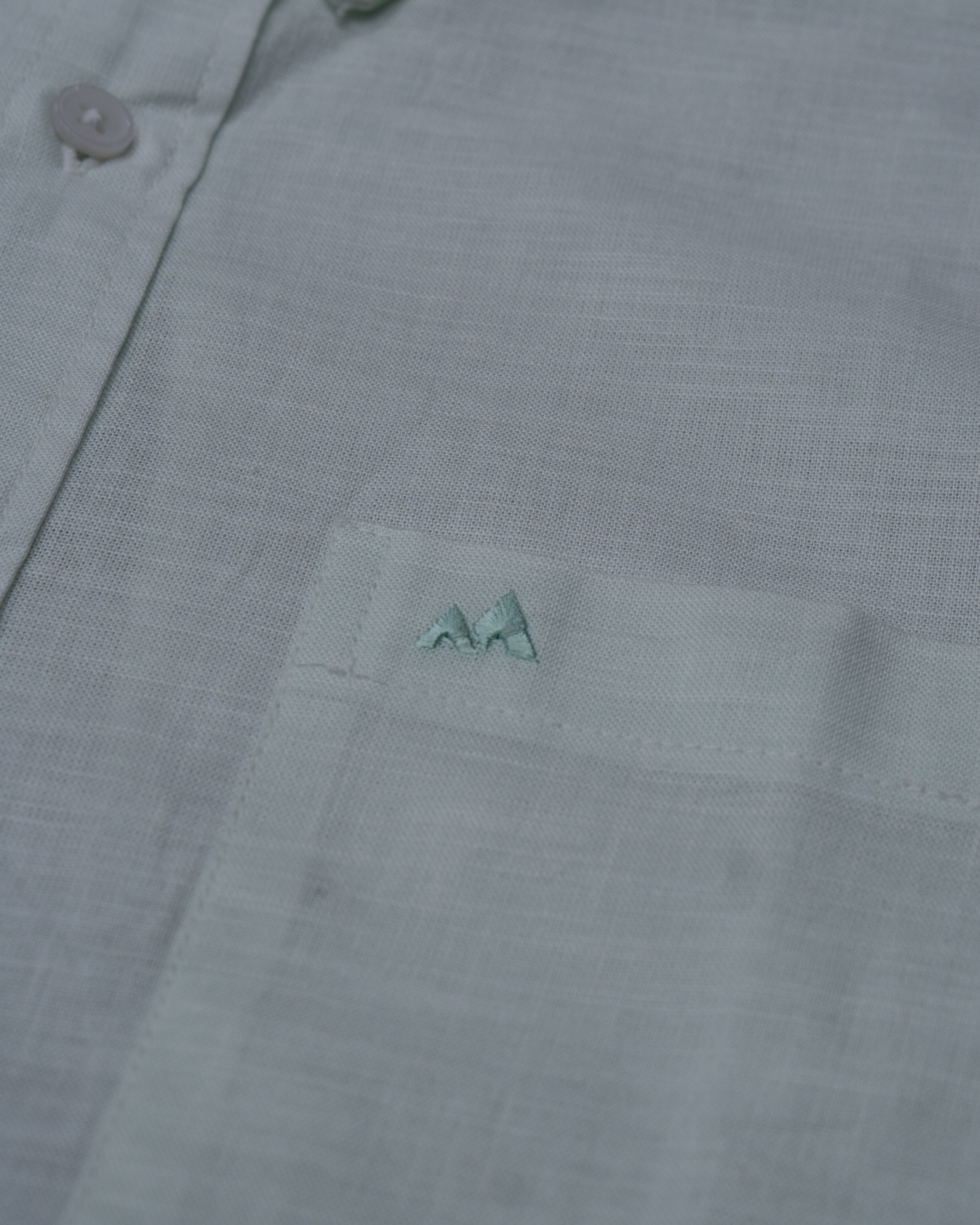 Menly Ice Mint Cotton Linen Shirt - Menly Clothing