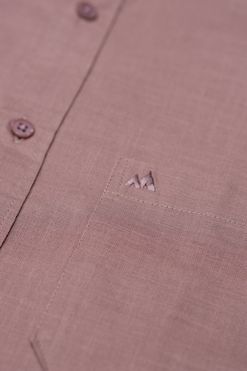 Menly Cocoa Brown Cotton Linen Shirt - Menly Clothing