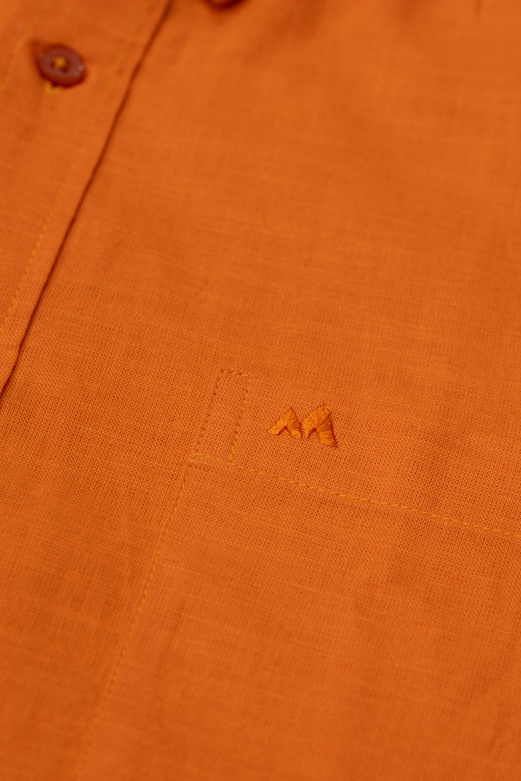 Menly Bright Orange Cotton Linen Shirt & White Linen Pant Combo - Menly Clothing