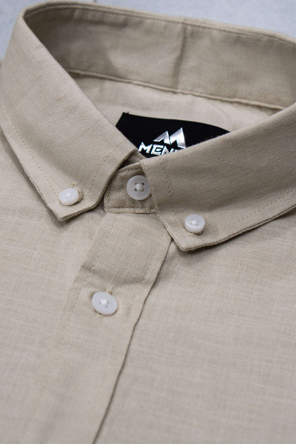 Menly Beige Cotton Linen Shirt - Menly Clothing