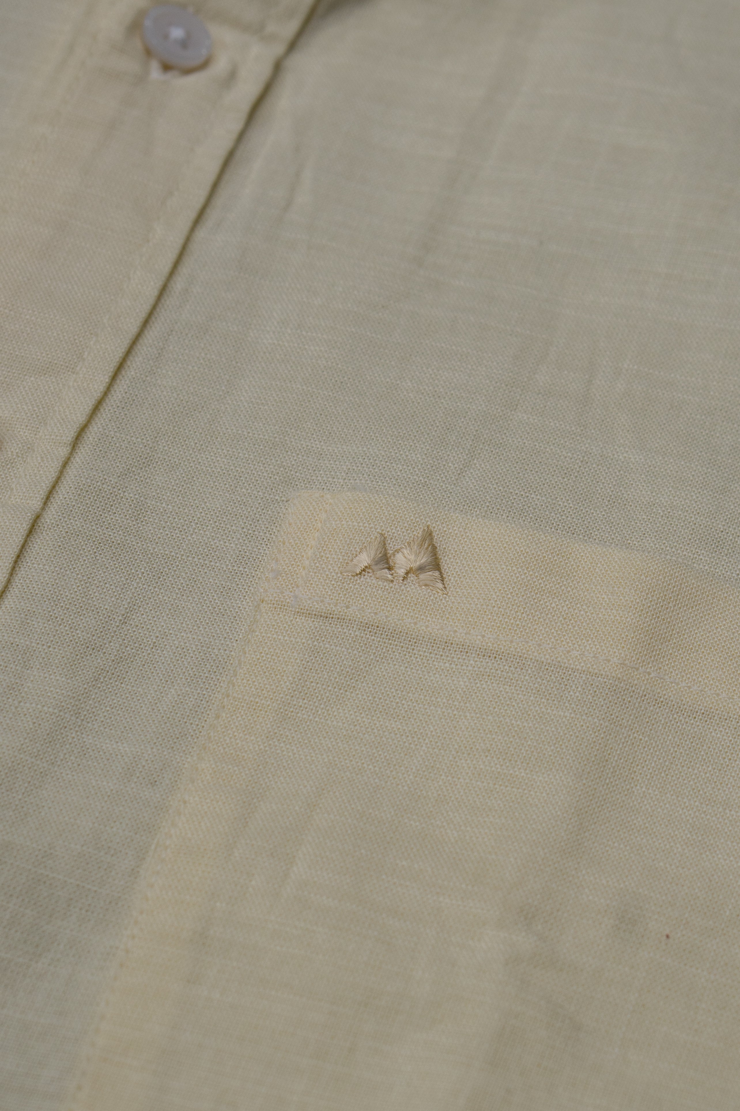 Menly Lime Yellow Cotton Linen Shirt - Menly Clothing