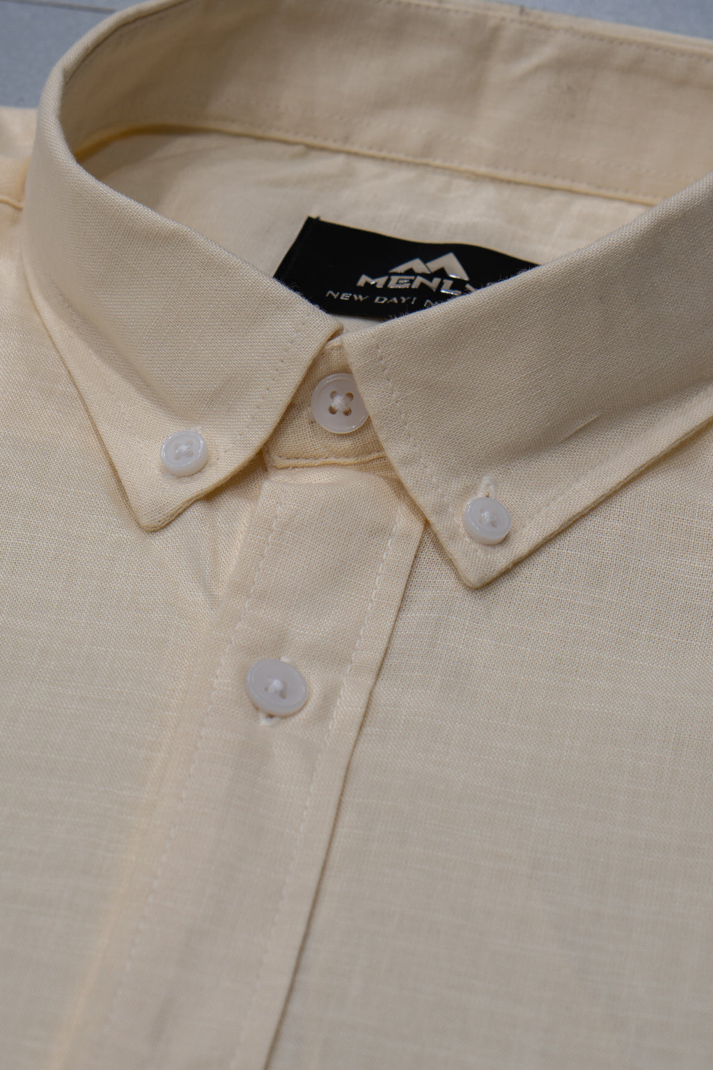 Menly Soft Ivory Cotton Linen Shirt - Menly Clothing