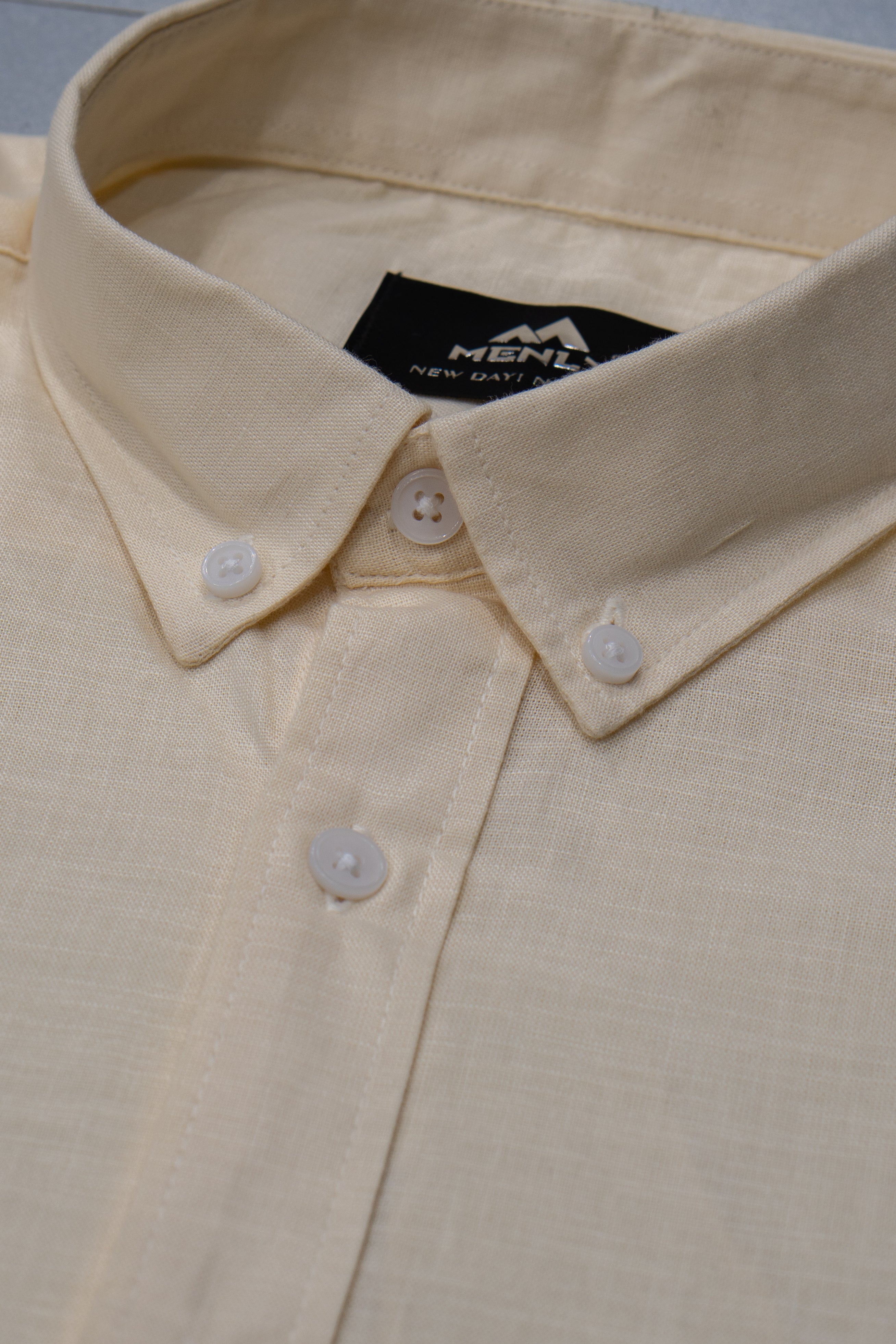 Menly Soft Ivory Cotton Linen Shirt - Menly Clothing