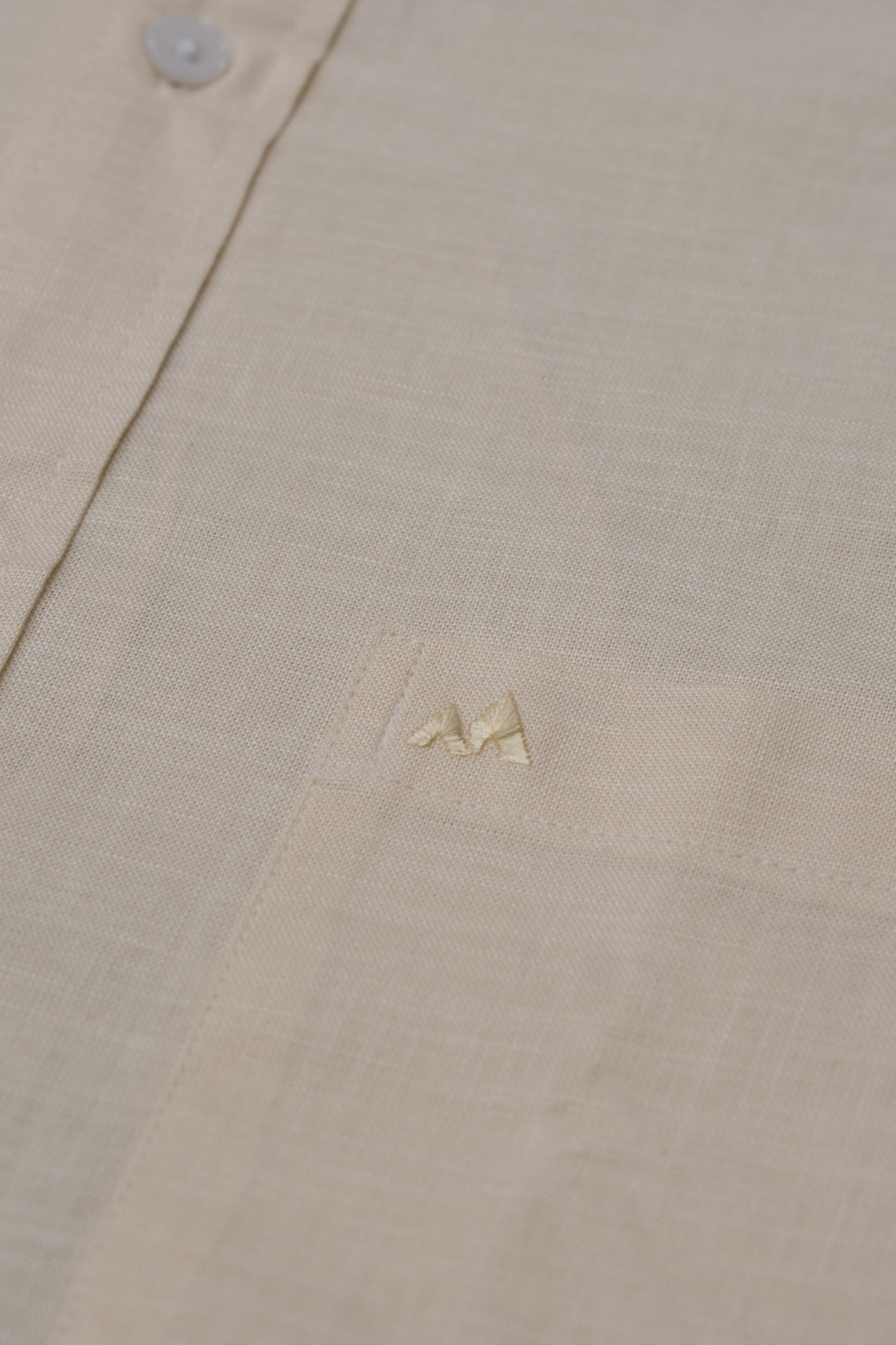 Menly Soft Ivory Cotton Linen Shirt - Menly Clothing