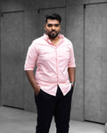 Menly Peach Pink Oxford Cotton Shirt
