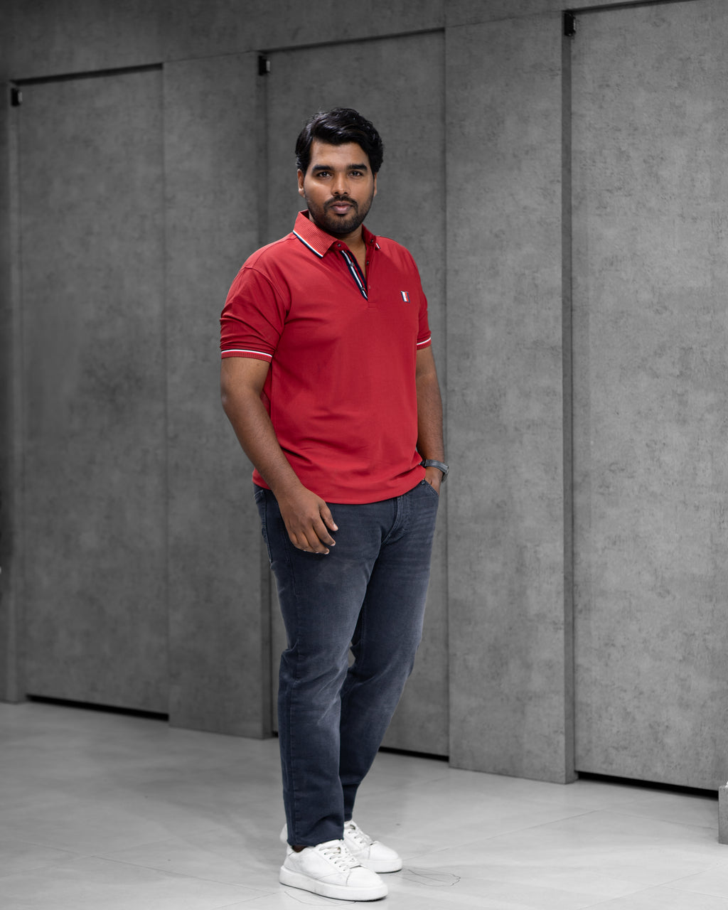 Crimson Red Classic Dryfit Polo T-Shirt - Menly Clothing