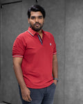 Crimson Red Classic Dryfit Polo T-Shirt - Menly Clothing