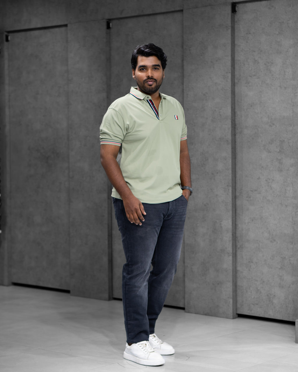 Sage Green Classic Dryfit Polo T-Shirt - Menly Clothing